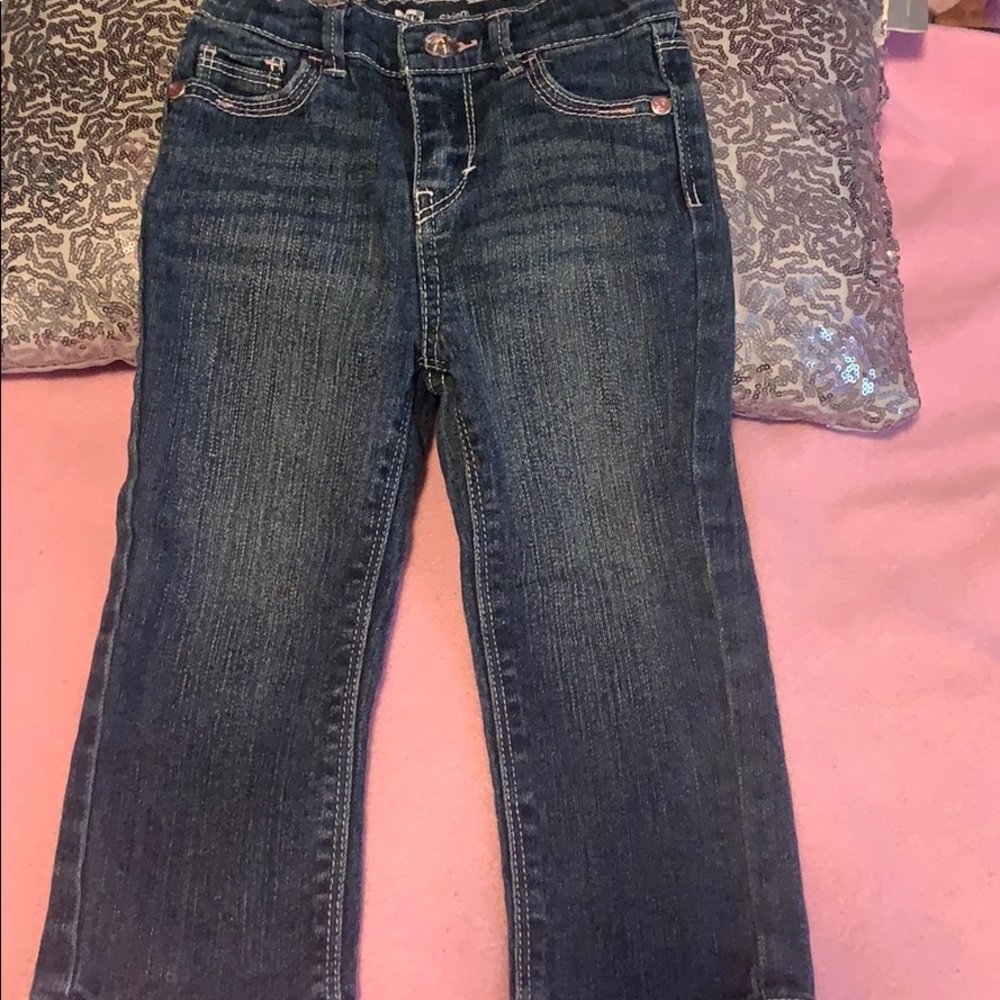 Levy girl skinny jeans